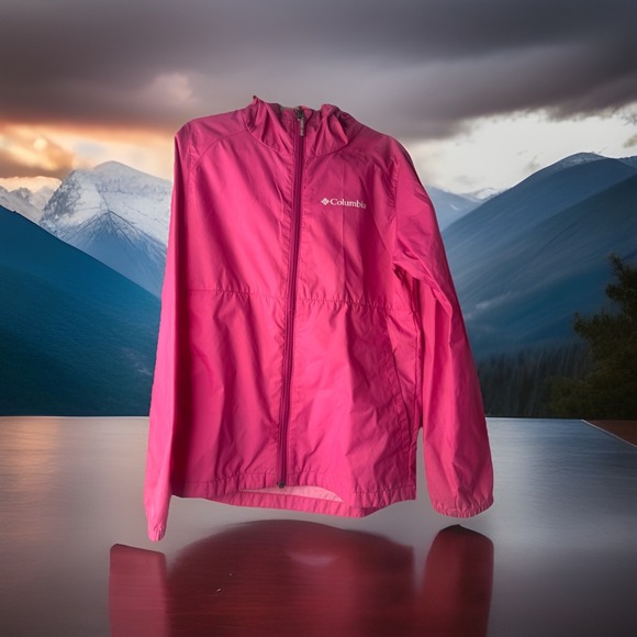 Columbia Other - Columbia Kids Girls Pink rain Jacket Switchback Size S, 7-8